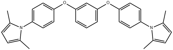 1-(4-{3-[4-(2,5-dimethyl-1H-pyrrol-1-yl)phenoxy]phenoxy}phenyl)-2,5-dimethyl-1H-pyrrole Struktur