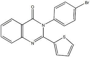 3-(4-bromophenyl)-2-(2-thienyl)-4(3H)-quinazolinone Struktur