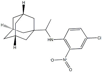 N-[1-(1-adamantyl)ethyl]-4-chloro-2-nitroaniline Struktur