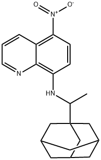 8-{[1-(1-adamantyl)ethyl]amino}-5-nitroquinoline Struktur