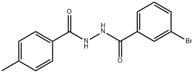 3-bromo-N'-(4-methylbenzoyl)benzohydrazide Struktur