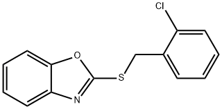 1,3-benzoxazol-2-yl 2-chlorobenzyl sulfide Struktur