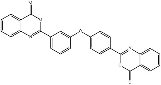 2-{3-[4-(4-oxo-4H-3,1-benzoxazin-2-yl)phenoxy]phenyl}-4H-3,1-benzoxazin-4-one Struktur