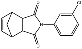 4-(3-chlorophenyl)-4-azatricyclo[5.2.1.0~2,6~]dec-8-ene-3,5-dione Struktur