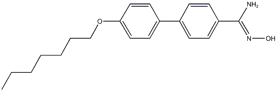 4'-(heptyloxy)-N'-hydroxy[1,1'-biphenyl]-4-carboximidamide Struktur