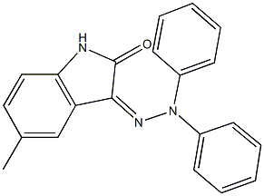 5-methyl-1H-indole-2,3-dione 3-(diphenylhydrazone) Struktur