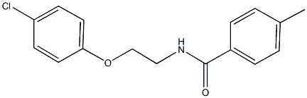 N-[2-(4-chlorophenoxy)ethyl]-4-methylbenzamide Struktur