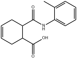 6-(2-toluidinocarbonyl)cyclohex-3-ene-1-carboxylic acid Struktur