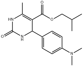 isobutyl 4-[4-(dimethylamino)phenyl]-6-methyl-2-oxo-1,2,3,4-tetrahydro-5-pyrimidinecarboxylate Struktur