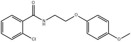 2-chloro-N-[2-(4-methoxyphenoxy)ethyl]benzamide Struktur