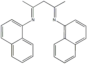 N-[1-methyl-3-(1-naphthylimino)butylidene]naphthalen-1-amine Struktur