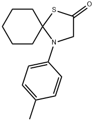 4-(4-methylphenyl)-1-thia-4-azaspiro[4.5]decan-2-one Struktur