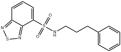 N-(3-phenylpropyl)-2,1,3-benzothiadiazole-4-sulfonamide Struktur