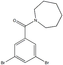 1-(3,5-dibromobenzoyl)azepane Struktur