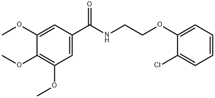 N-[2-(2-chlorophenoxy)ethyl]-3,4,5-trimethoxybenzamide Struktur