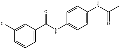 N-[4-(acetylamino)phenyl]-3-chlorobenzamide Struktur