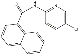 N-(5-chloro-2-pyridinyl)-1-naphthamide Struktur