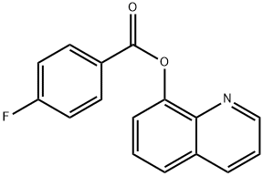 8-quinolinyl 4-fluorobenzoate Struktur