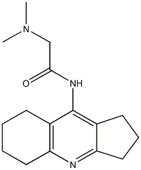 2-(dimethylamino)-N-(2,3,5,6,7,8-hexahydro-1H-cyclopenta[b]quinolin-9-yl)acetamide Struktur