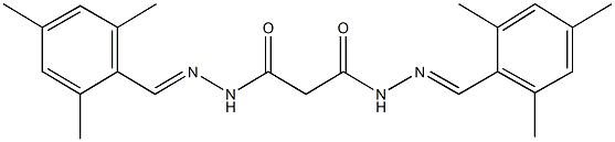 N'~1~,N'~3~-bis(mesitylmethylene)malonohydrazide Struktur