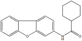 N-dibenzo[b,d]furan-3-ylcyclohexanecarboxamide Struktur