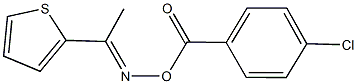 1-(2-thienyl)ethanone O-(4-chlorobenzoyl)oxime Struktur