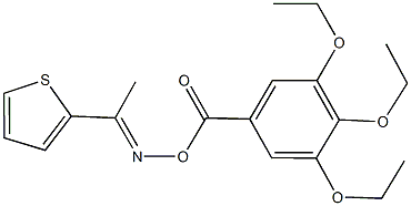 1-(2-thienyl)ethanone O-(3,4,5-triethoxybenzoyl)oxime Struktur