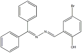 5-bromo-2-hydroxybenzaldehyde (diphenylmethylene)hydrazone Struktur