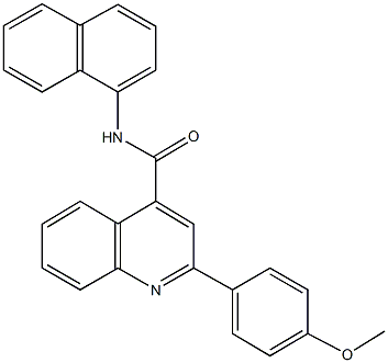 2-(4-methoxyphenyl)-N-(1-naphthyl)-4-quinolinecarboxamide Struktur