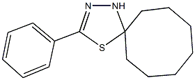 3-phenyl-4-thia-1,2-diazaspiro[4.7]dodec-2-ene Struktur