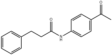 N-(4-acetylphenyl)-3-phenylpropanamide Struktur