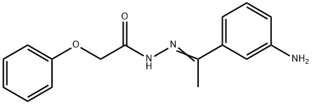 N'-[1-(3-aminophenyl)ethylidene]-2-phenoxyacetohydrazide Struktur