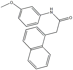 N-(3-methoxyphenyl)-2-(1-naphthyl)acetamide Struktur