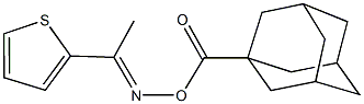 1-(2-thienyl)ethanone O-(1-adamantylcarbonyl)oxime Struktur