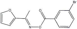 1-(2-furyl)ethanone O-(3-bromobenzoyl)oxime Struktur