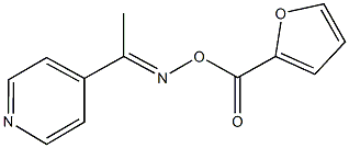 1-(4-pyridinyl)ethanone O-(2-furoyl)oxime Struktur