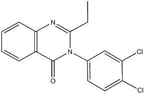 3-(3,4-dichlorophenyl)-2-ethyl-4(3H)-quinazolinone Struktur