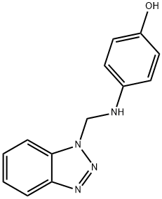 4-[(1H-1,2,3-benzotriazol-1-ylmethyl)amino]phenol Struktur