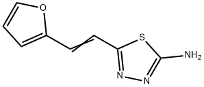 5-[2-(2-furyl)vinyl]-1,3,4-thiadiazol-2-ylamine Struktur