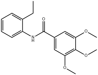 N-(2-ethylphenyl)-3,4,5-trimethoxybenzamide Struktur