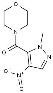 4-({4-nitro-1-methyl-1H-pyrazol-5-yl}carbonyl)morpholine Struktur