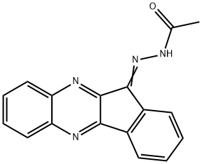 N'-(11H-indeno[1,2-b]quinoxalin-11-ylidene)acetohydrazide Struktur