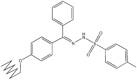 4-methyl-N'-[[4-(octyloxy)phenyl](phenyl)methylene]benzenesulfonohydrazide Struktur