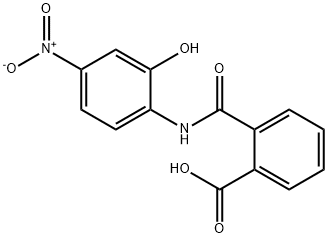 2-({2-hydroxy-4-nitroanilino}carbonyl)benzoic acid Struktur