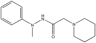 N'-methyl-N'-phenyl-2-(1-piperidinyl)acetohydrazide Struktur