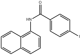 4-iodo-N-(1-naphthyl)benzamide Struktur