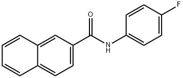 N-(4-fluorophenyl)-2-naphthamide Struktur