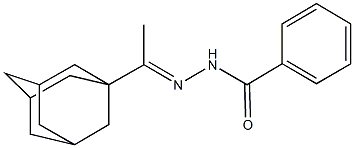 N'-[1-(1-adamantyl)ethylidene]benzohydrazide Struktur