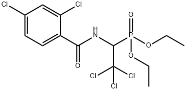 diethyl 2,2,2-trichloro-1-[(2,4-dichlorobenzoyl)amino]ethylphosphonate Struktur