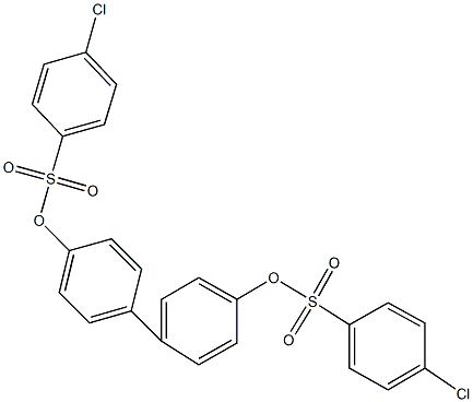 4'-{[(4-chlorophenyl)sulfonyl]oxy}[1,1'-biphenyl]-4-yl 4-chlorobenzenesulfonate Struktur